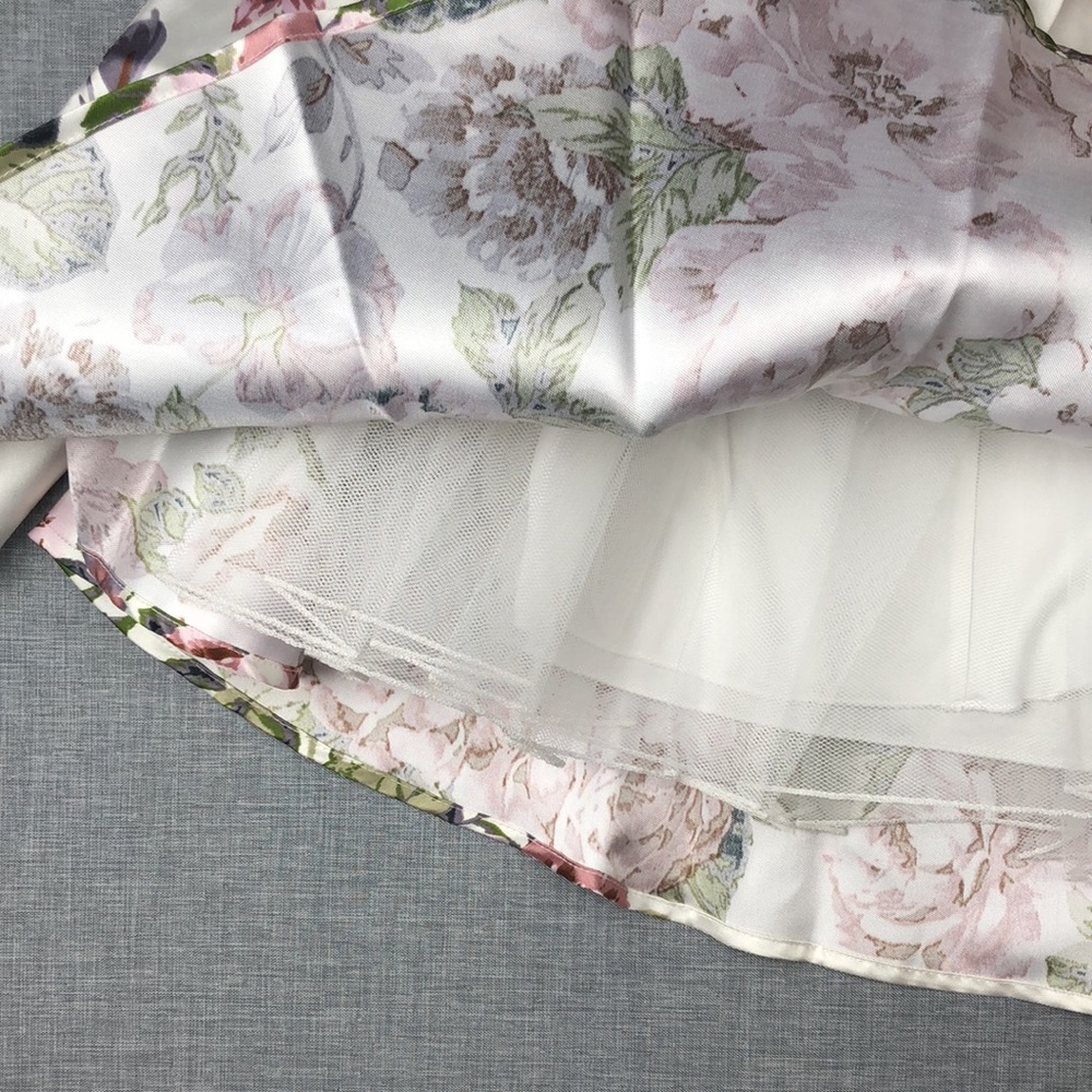 City Studio Floral Crop 2 Piece Dress Juniors 9 - Picture 8 of 8